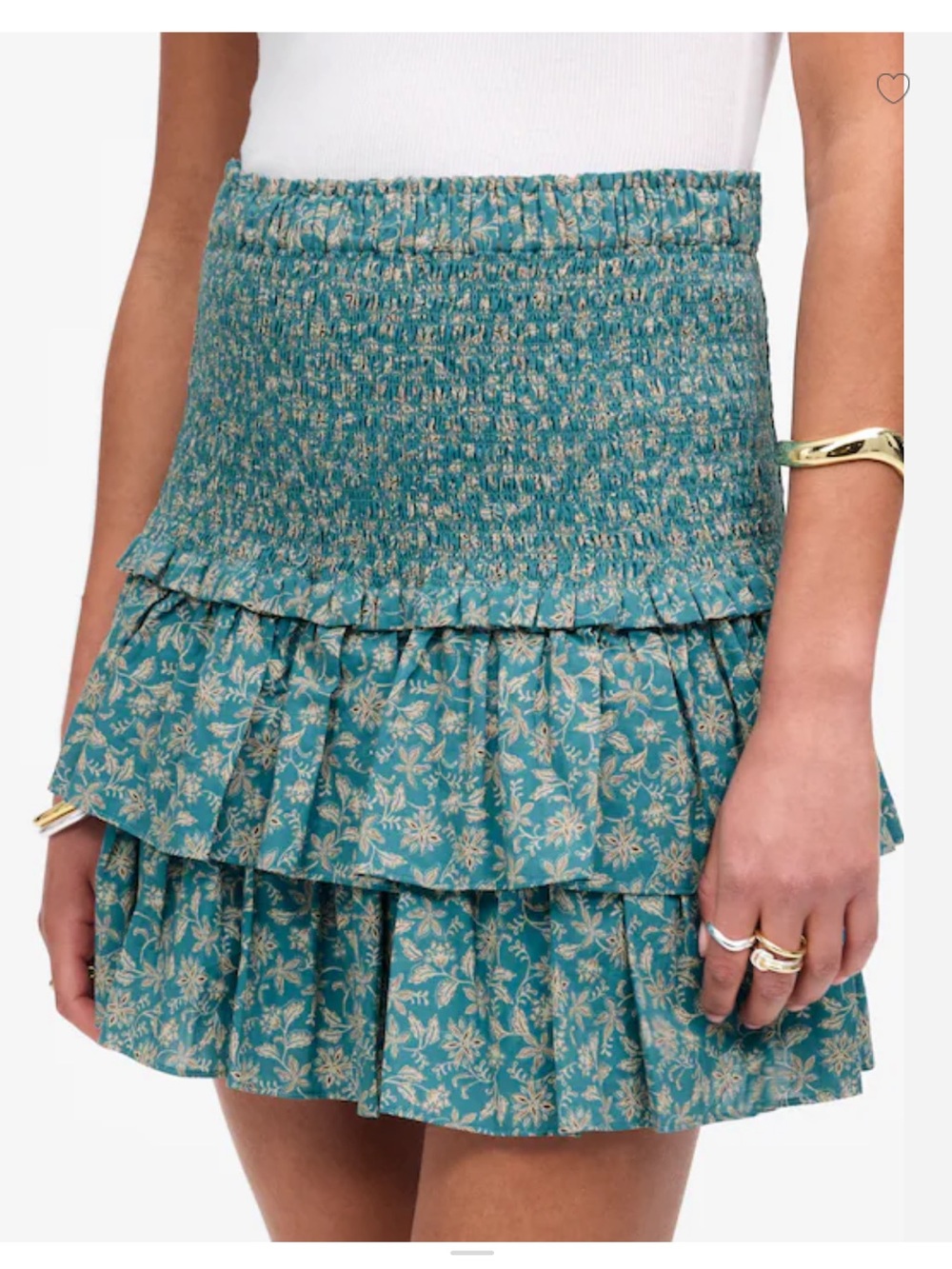 Madewell 🔥 Eloise Ditsy Floral Tiered mini skirt